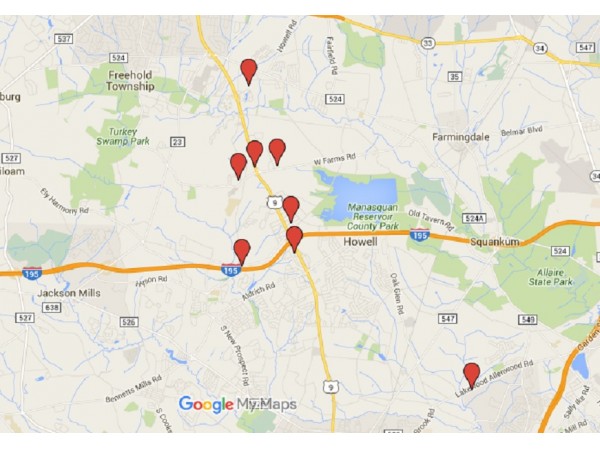 Howell Sex Offender Map Homes To Watch At Halloween Howell Nj Patch 5927
