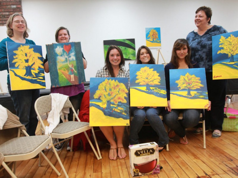 The Drunken Palette Fun Art Classes For Adults At The Spirit Gallery 