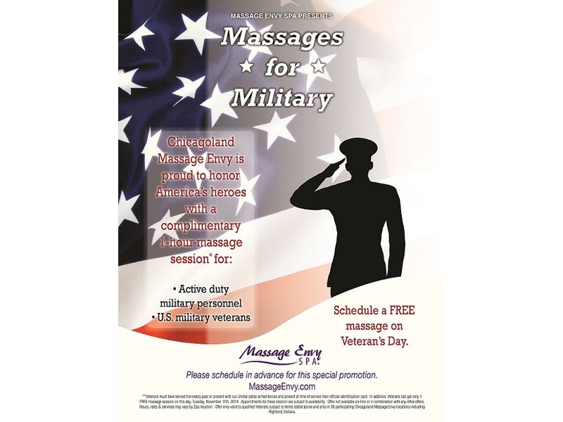 Porsche Of Arlington >> MASSAGE ENVY SPA IN PALATINE PROVIDING "MASSAGES FOR MILITARY" ON VETERANS DAY | Palatine, IL Patch Porsche Of Arlington >> MASSAGE ENVY SPA IN PALATINE PROVIDING "MASSAGES FOR MILITARY" ON VETERANS DAY | Palatine, IL Patch