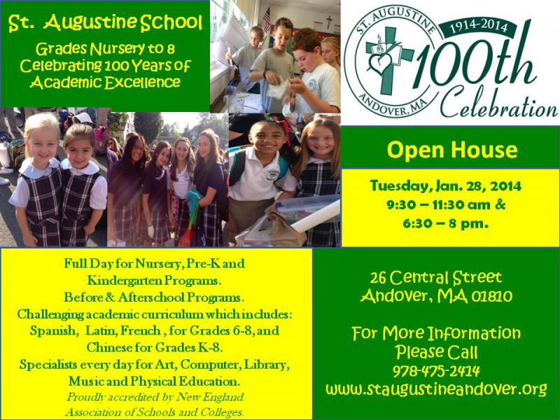 Open House At St Augustine School Andover Ma Patch