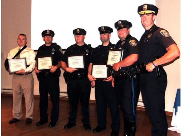 Walpole Officers Receive First Responder Award Walpole MA Patch