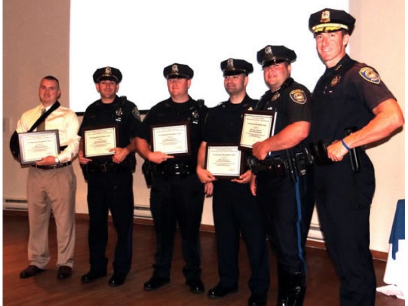 Walpole Officers Receive First Responder Award Walpole, MA Patch