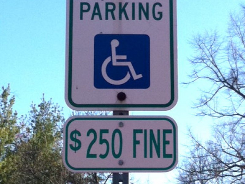 Handicapped-Accessible Parking Fine Signs Often Wrong | Naperville, IL ...