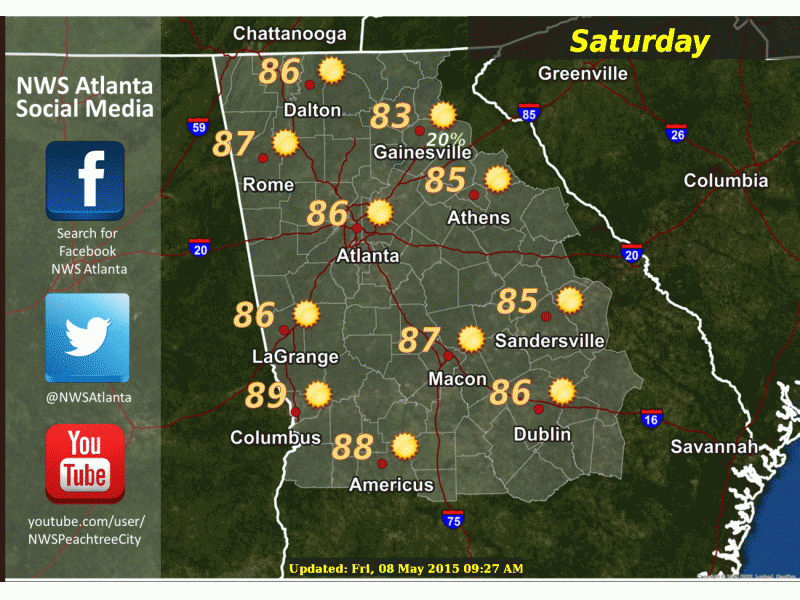 Weather Expect Hot Temps, Chance of Storms in Decatur, Avondale Estates Decatur, GA Patch