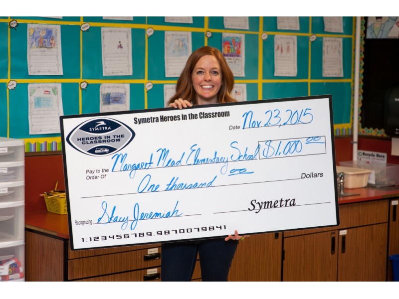 Margaret Mead Elementary School Teacher Honored as 'Symetra Hero in the Classroom' Sammamish