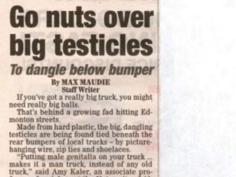 Truck Nuts = Indecent Vehicle Exposure! Cranston, RI Patch