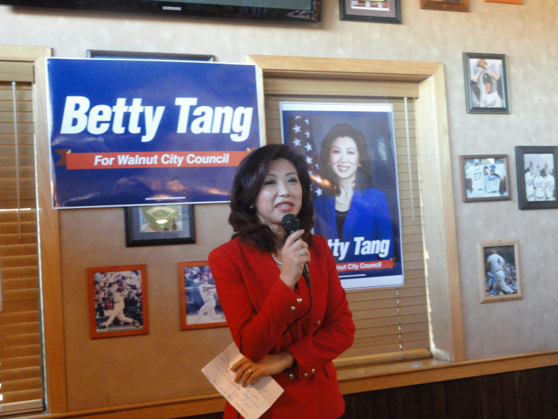 Walnut City Council Candidate Betty Tang Kicks Off Campaign with Local