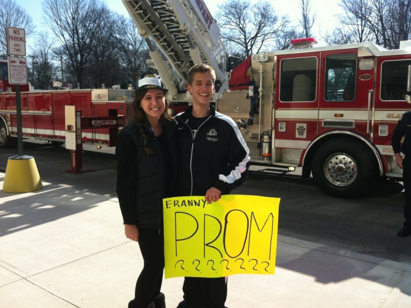 Firefighter Pops Prom Question Atop Ladder Narberth, PA Patch