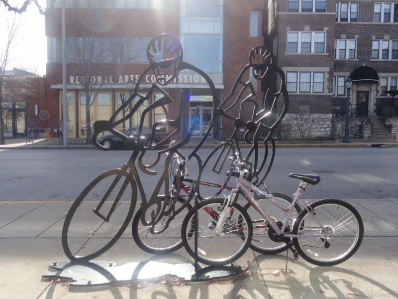 Bike Rack Art Now Installed in the Delmar Loop University City, MO Patch