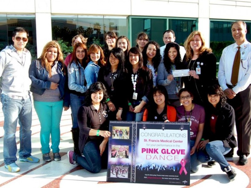 Firebaugh High School Button Club Promotes Women's Health South Gate