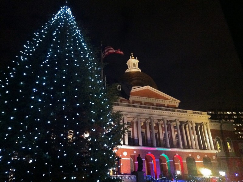 PHOTOS: Patrick Lights Holiday Tree at State House | Back Bay, MA Patch
