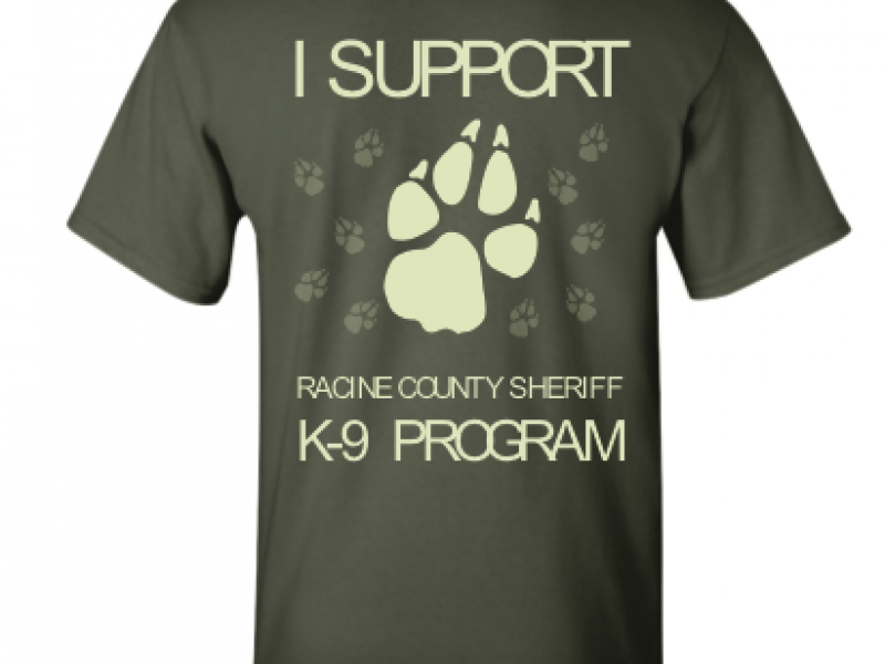 Buy a TShirt, Help Support Sheriff K9 Program Caledonia, WI Patch