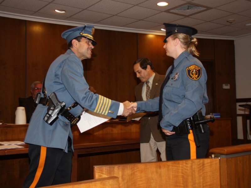 Lawrence Township Police Welcome New Officer And Celebrate Promotion Of ...