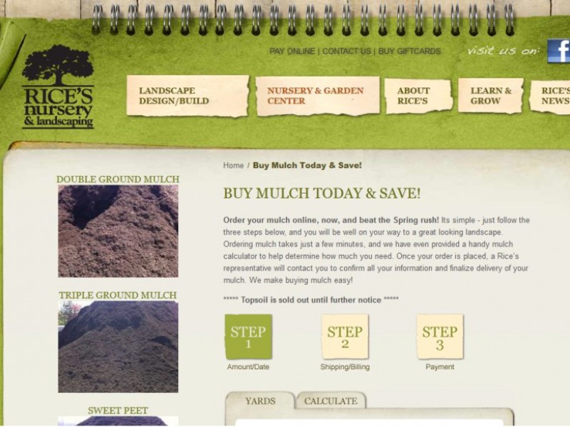 Rice S Nursery Launches Online Mulch Calculator With Great Offer Rice S Nursery Launches Online Mulch Calculator With Great Offer North Canton Oh Patch