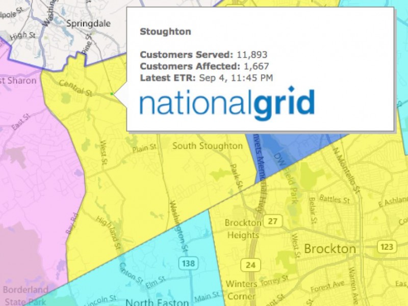 national grid outages map