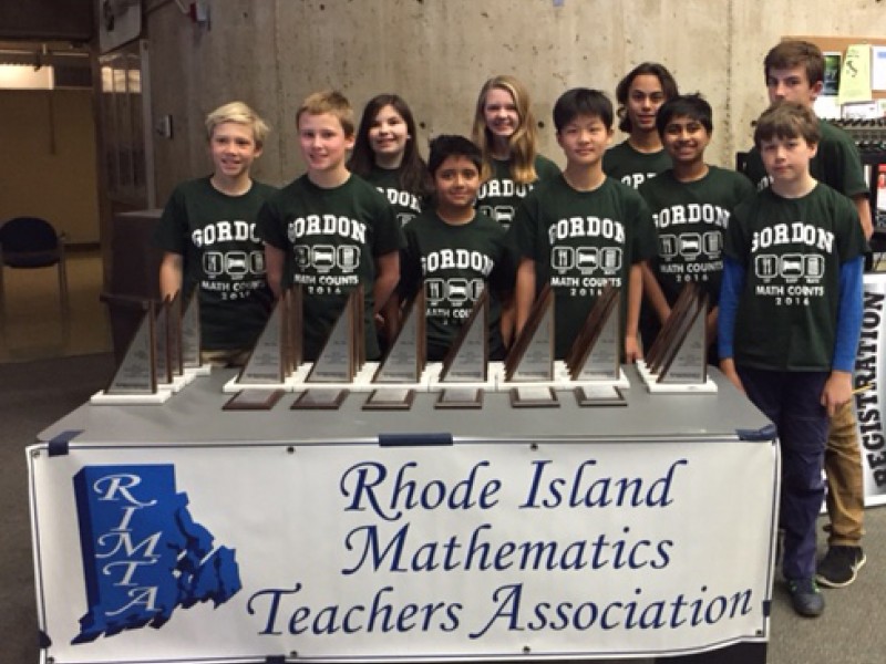 Gordon School's math team wins first place, eighth grader wins top spot