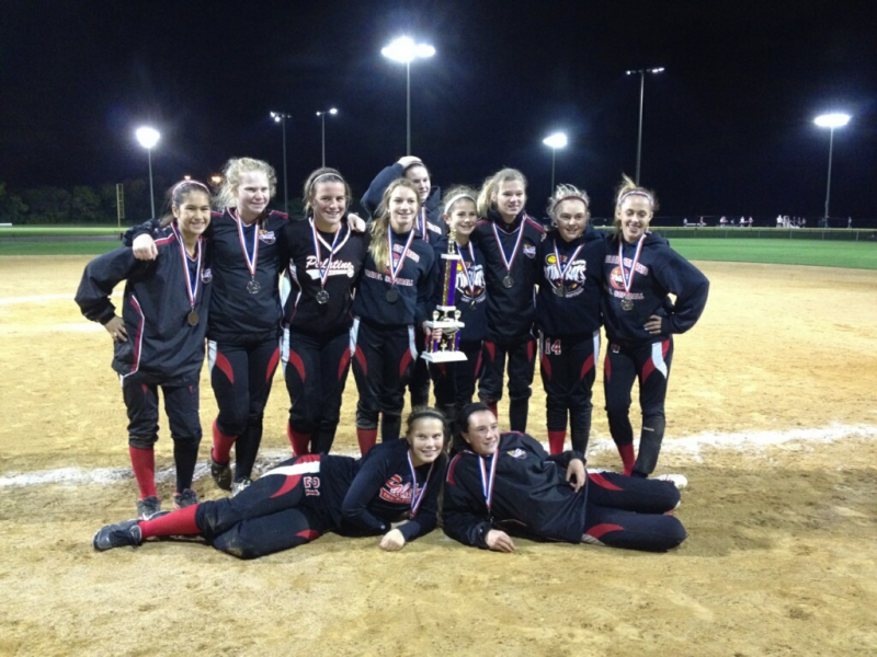Palatine Stingrays/Travelers U14 Softball Team Holding Additional
