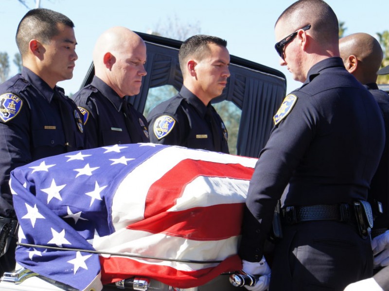 La Verne Police Among Many Honoring Slain Riverside Officer Claremont