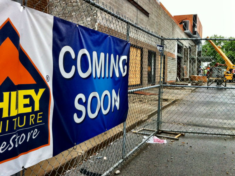 Remodeling Continues At New Ashley Furniture Store Greenfield Wi