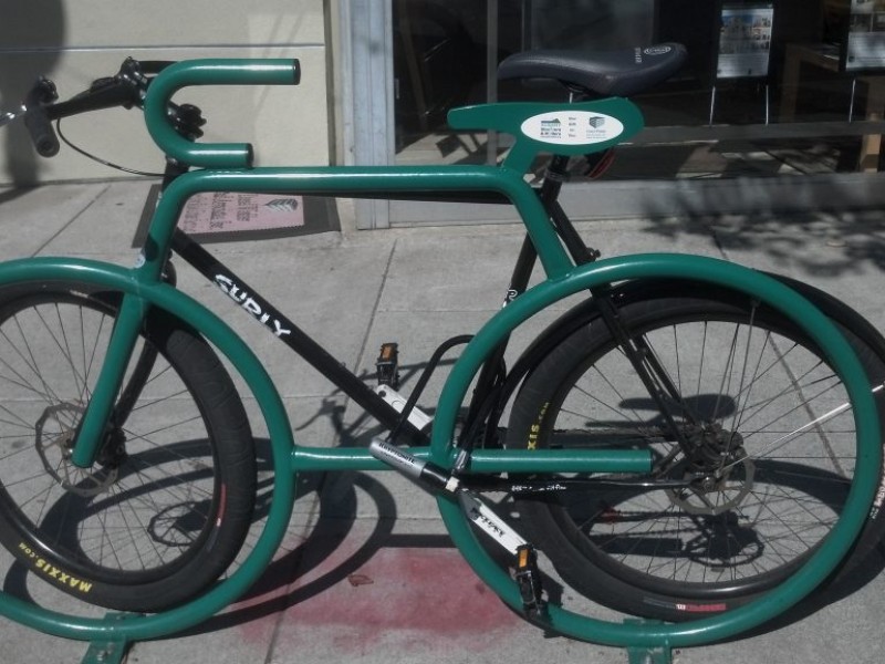 Artistic Bike Racks Line Solano, San Pablo Albany, CA Patch