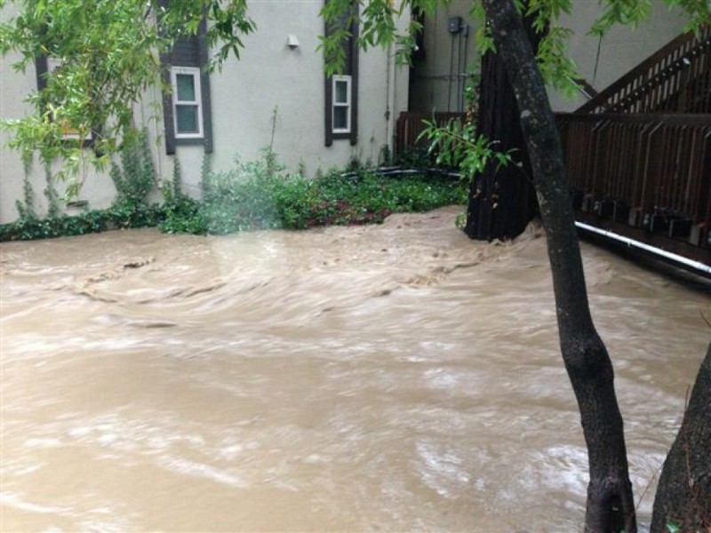 STORM PHOTOS San Anselmo, Fairfax Creeks Inches Away From Flooding