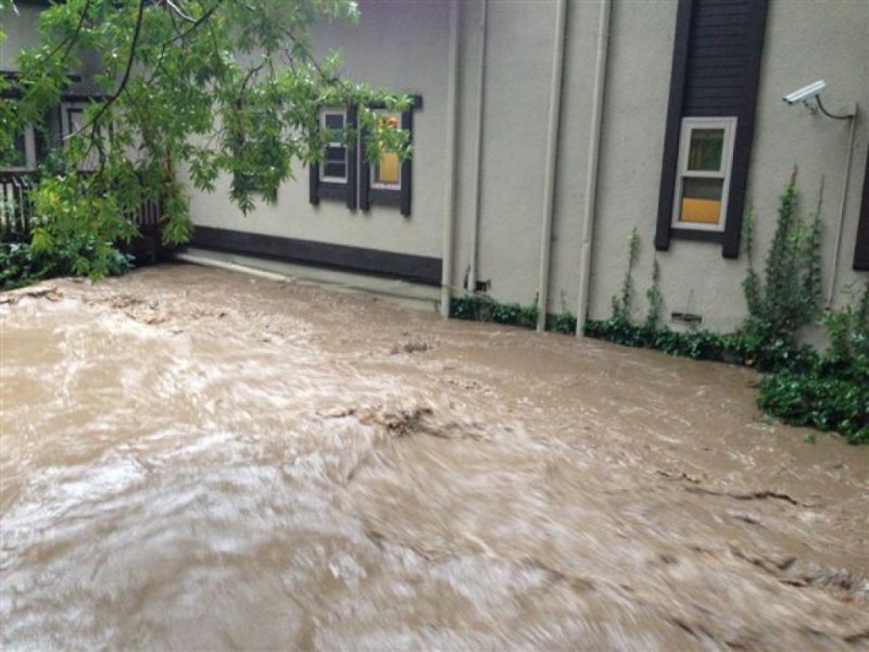 STORM PHOTOS San Anselmo, Fairfax Creeks Inches Away From Flooding
