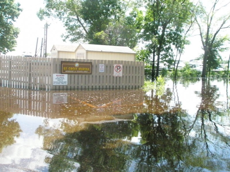 St. Croix River Flooding Hudson's Lakefront Park, Marina Hudson, WI Patch