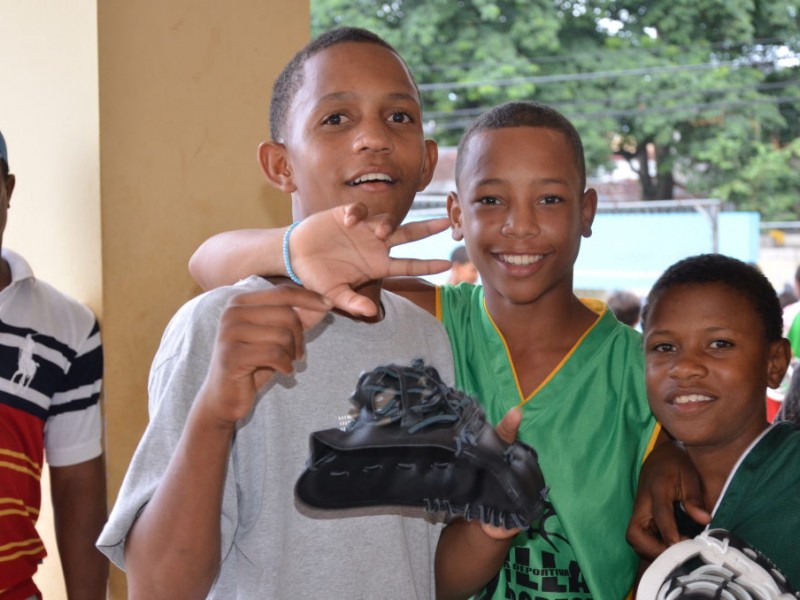 Dominican Children Loved Receiving Baseball Equipment Donations