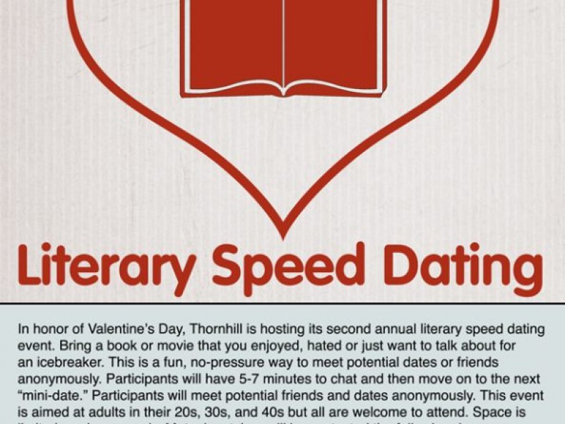 Literary speed dating events have been... - Toronto Public ...