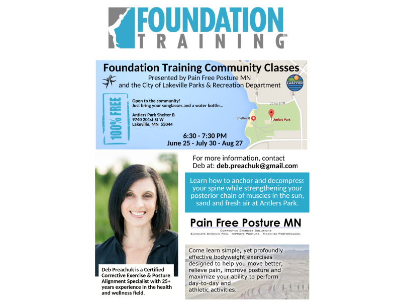 FREE Foundation Training Classes at Antlers Park, Lakeville, MN