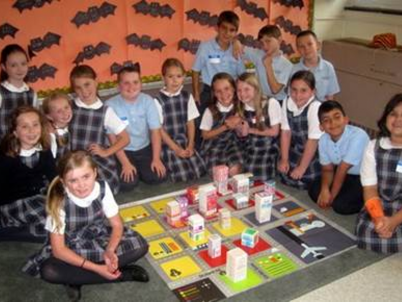 St. Francis Xavier students participate in Junior Achievement's JA in a
