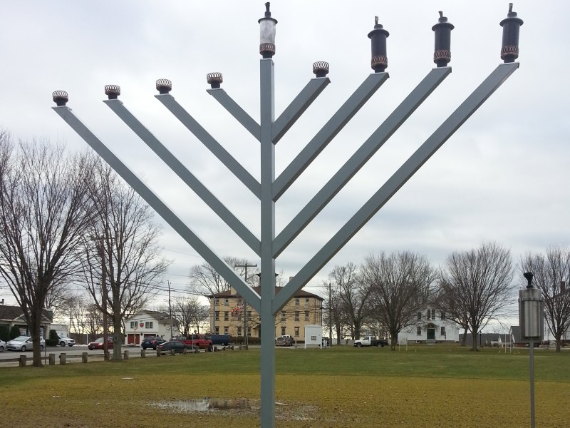 Giant Menorah on the Colchester Green Glastonbury, CT Patch