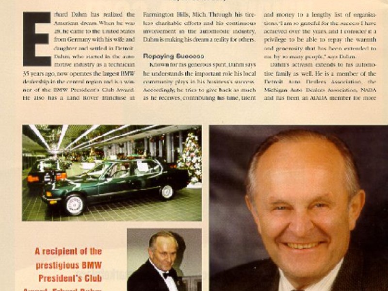 Erhard BMW Farmington Hills >> Bloomfield Hills' Erhard BMW Represents the American Dream ... Erhard BMW Farmington Hills >> Bloomfield Hills' Erhard BMW Represents the American Dream ...