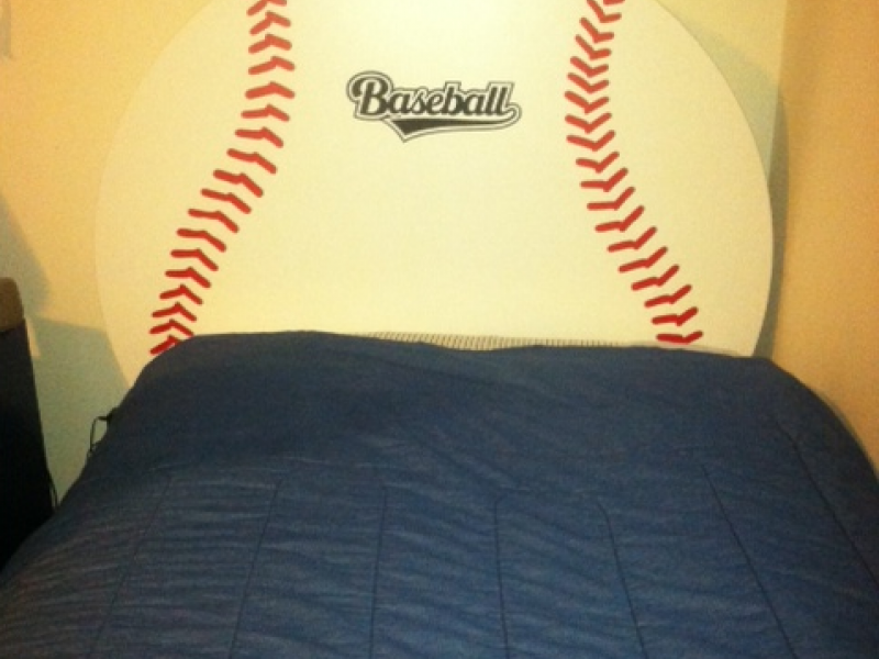 Twin Bed And Baseball Headboard Kings Park Ny Patch Twin Bed And Baseball Headboard