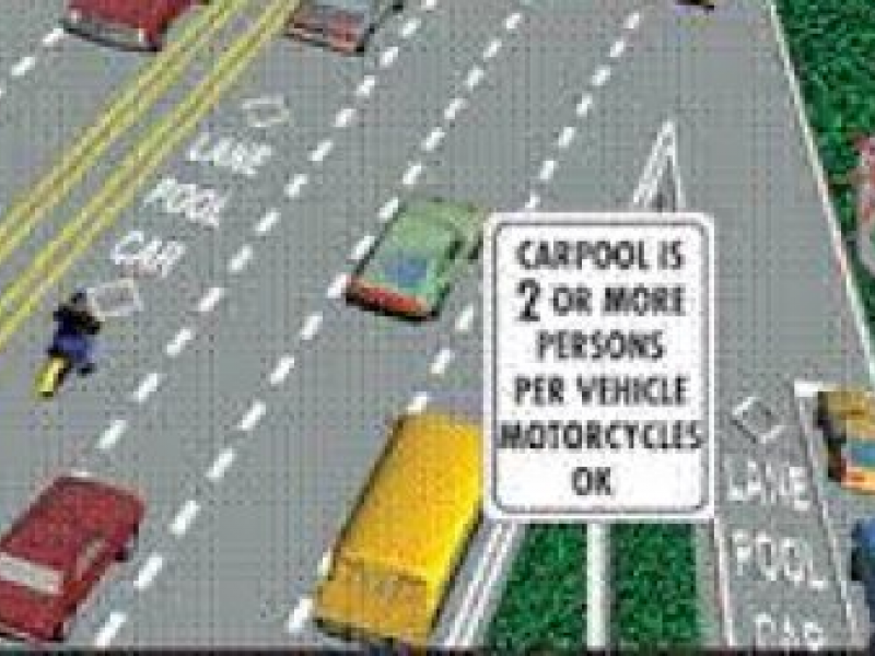 How Do You Turn From the Carpool Lane When You Aren't a Carpool? San
