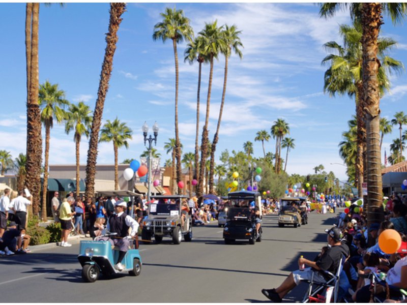 50th Palm Desert Golf Cart Parade is Today on El Paseo Palm Desert