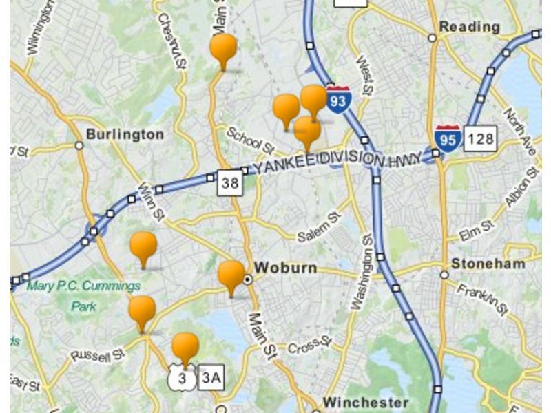Sex Offender Map Where Do Woburns Highest Level Sex Offenders Live And Work Woburn Ma Patch 