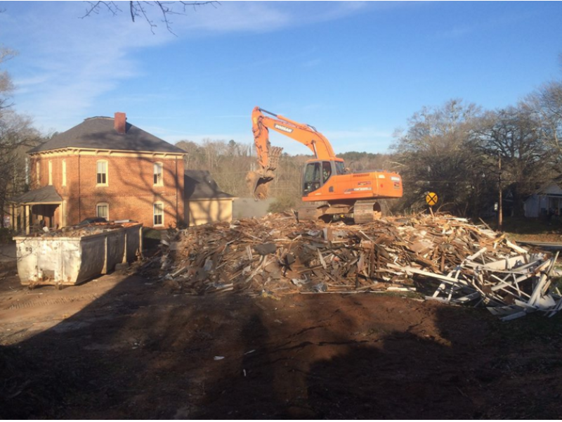 Water Authority Demolishes Old Downtown Canton Home | Canton, GA Patch