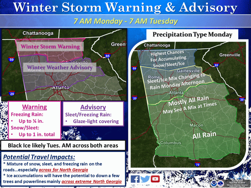 Weather Alert Winter Weather Advisory Issued for Roswell Roswell, GA