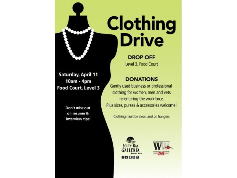 South Bay Galleria Hosts Professional Clothing Drive Benefiting Local ...