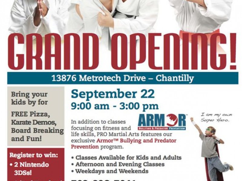 Grand Opening of PRO Martial Arts Chantilly Chantilly, VA Patch