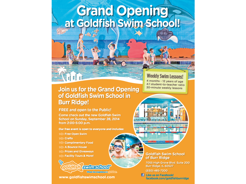 Grand Opening at the Goldfish Swim School Burr Ridge Western Springs
