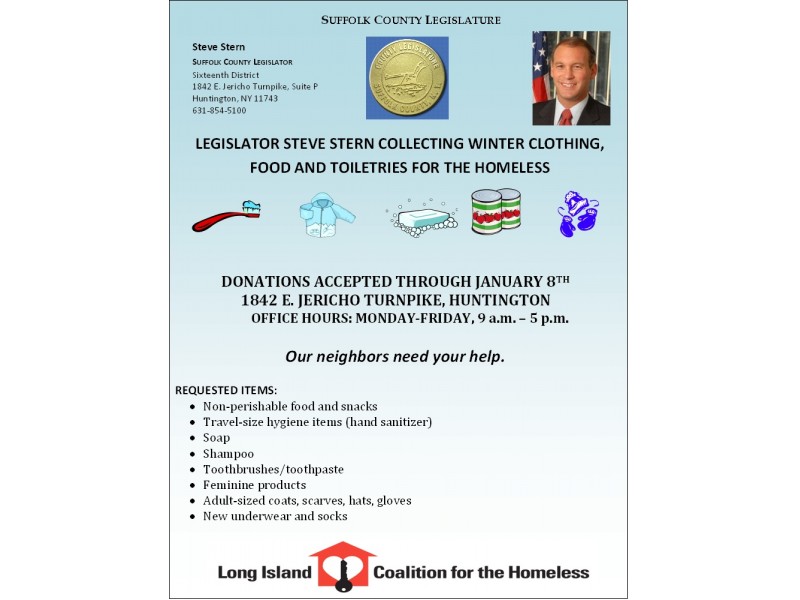 Donate Winter Clothes, Food, Toiletries to Help the Homeless in Huntington Huntington, NY Patch