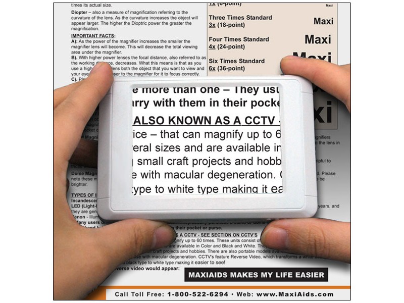 Limited Time Offer Only at MaxiAids See Better and Get a Free Stand