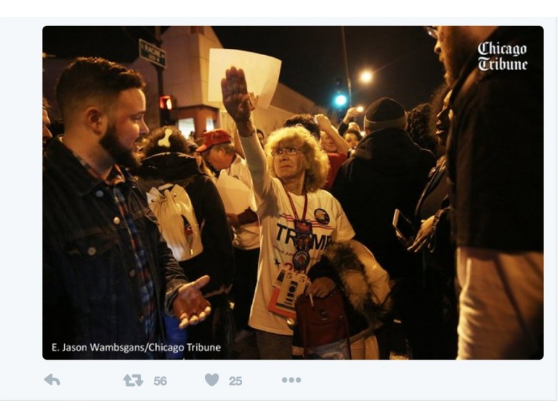 Yorkville Trump Supporter Explains Nazi Salute At Canceled Rally