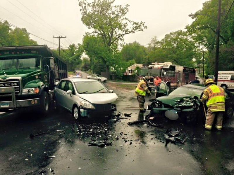 East Windsor Car Accident Involves 2 Cars and a Dump Truck Windsor