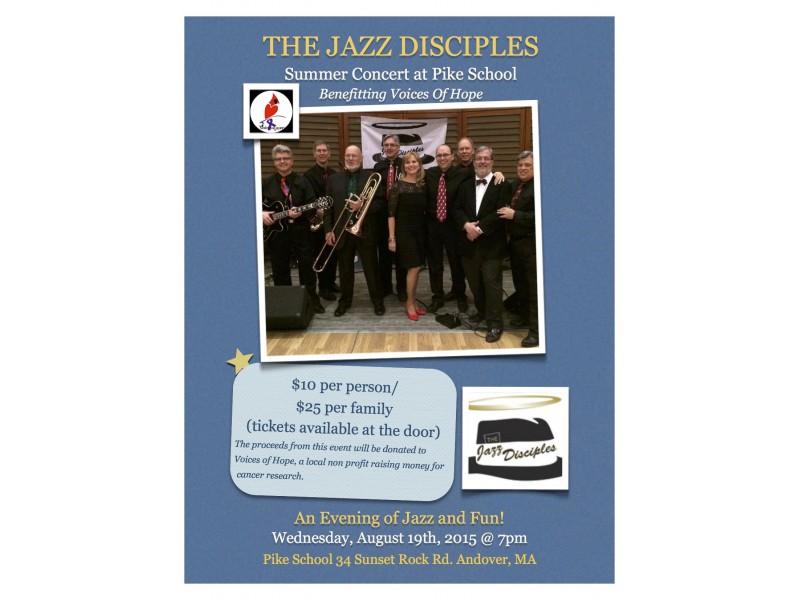 The Jazz Disciples Summer Concert To Benefit Voices Of Hope The Jazz Disciples Summer Concert To Benefit Voices Of Hope