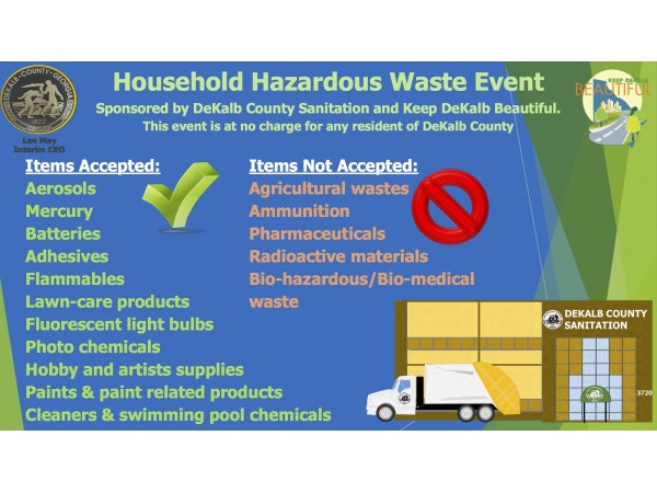 Dekalb Hosting Hazardous Waste Disposal Event Brookhaven Ga Patch