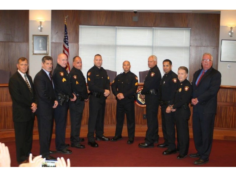 Woodbridge Police Dept. Promotes 10 Officers 