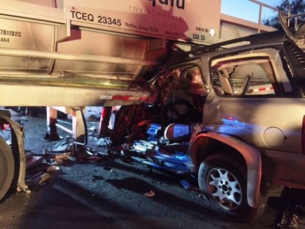 Driver Survives Getting Pinned Under Semi in Fiery Crash - East Austin ...